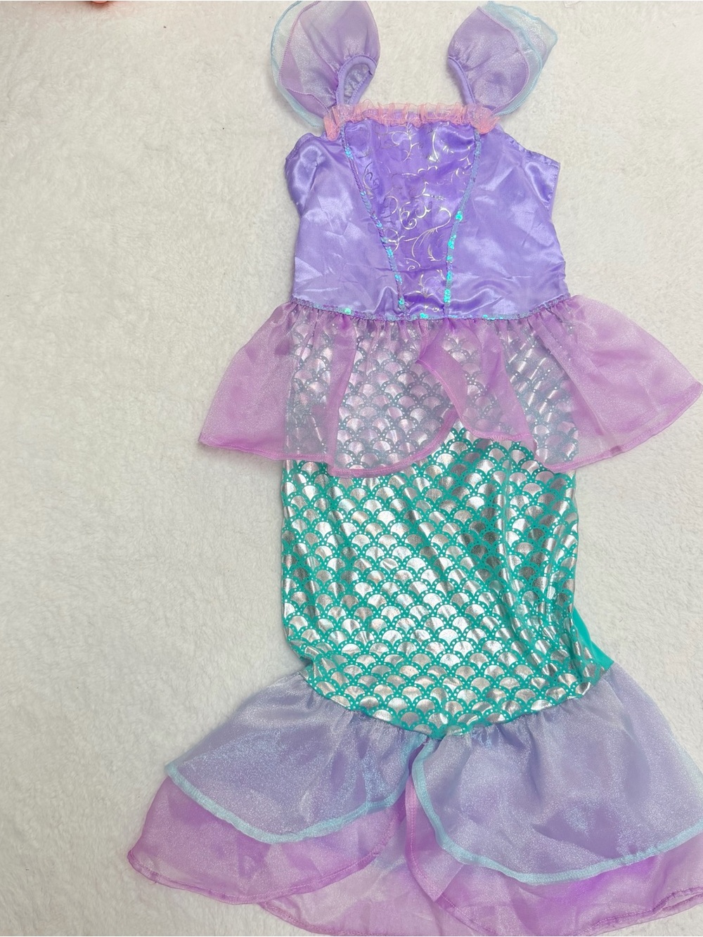 Kids Purple and Teal Mermaid Costume Dress